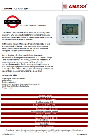 termostat AMSTempt260